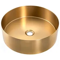 Lavoar Gappo GX101-3 Rotundă / Suprapuse / Gold