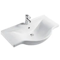Умывальник Baieplus KF 4485 Полукруглая / Накладной / Белый