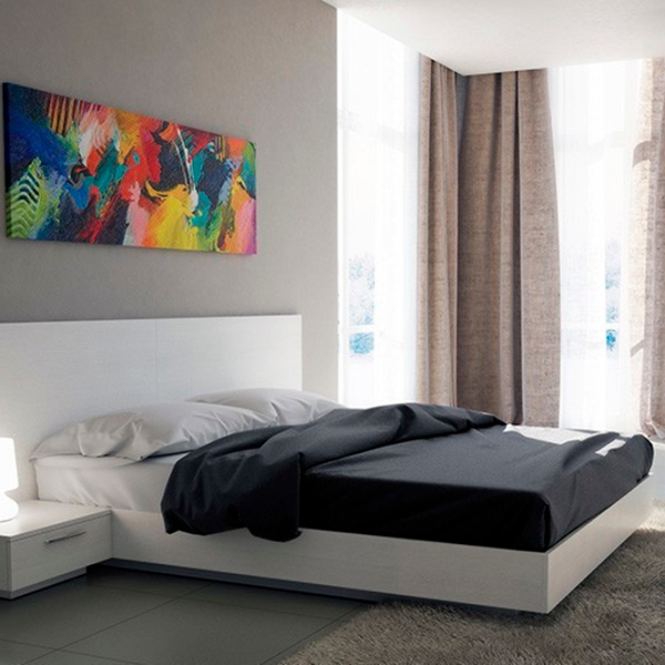 Pat Indart Delux 160 x 200 cm / PAL / White photo 1 Pat Indart Delux 160 x 200 cm / PAL / White photo 1