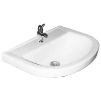 Умывальник Rosa Standart Полукруглая / Подвесной / Белый