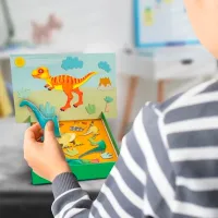 Set jucării As Dinozaur Magnet Box Dinosaurs 1029-64066 3+ / Multicolor Multicolor photo 2
