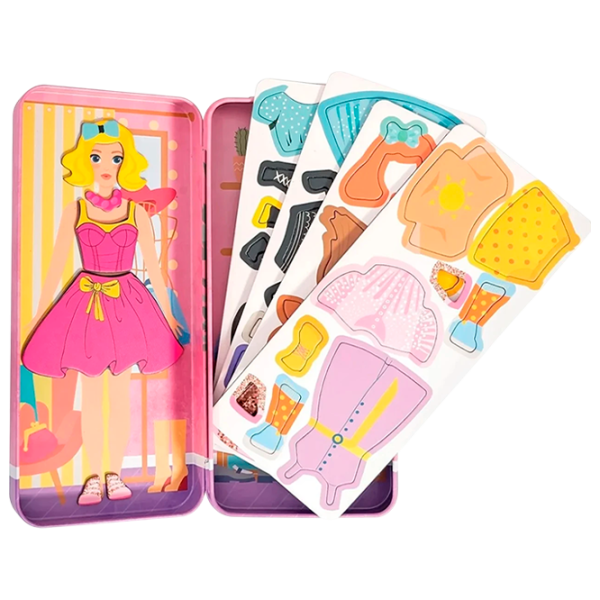 Set jucării As Magnet Box Tins Fashion Girl 1029-64066 3+ / Multicolor Multicolor photo 3