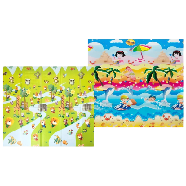 Covoraş pentru joc 4Play Girl at sea/Animals () 0+/ Dreptunghiular/ Multicolor photo 1