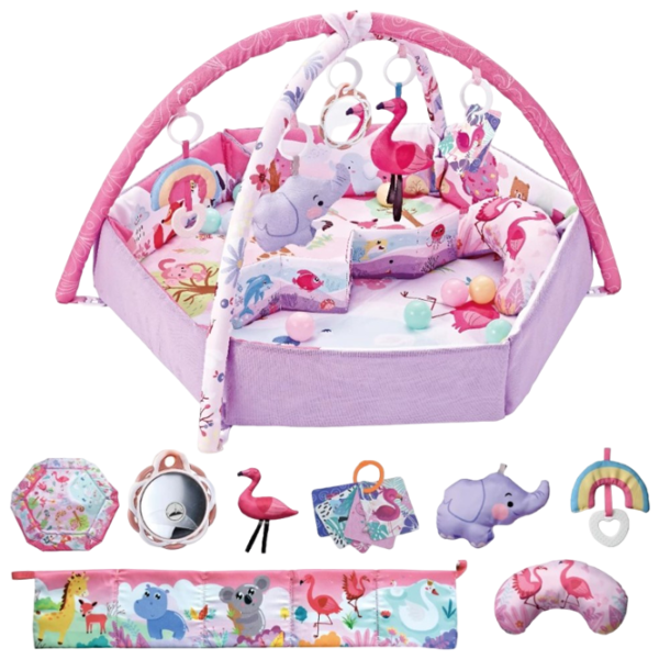 Covoraş pentru joc 4Play Paradise Flamingo () 0+/ Rotund/ Pink photo 2