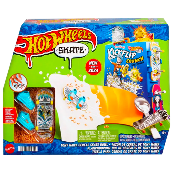 Jucărie interactivă Hot Wheels Tony Hawk Cereal Skate Bowl HTP09 5+ / Multicolor Multicolor photo 1
