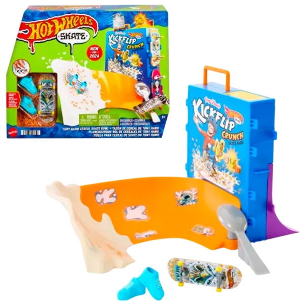 Jucărie interactivă Hot Wheels Tony Hawk Cereal Skate Bowl HTP09 5+ / Multicolor Multicolor photo 3