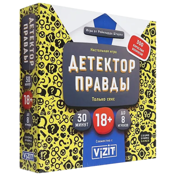 Настольная игра Cosmodrome Truth detector. Just sex 18+/ Для вечеринок photo 1