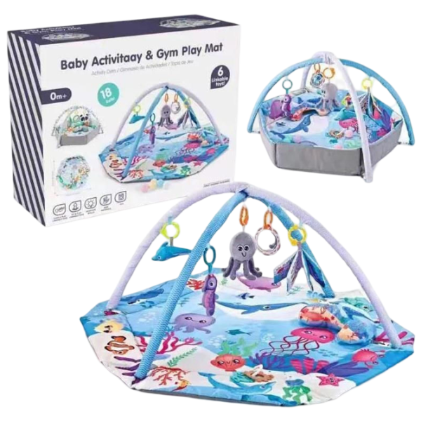 Covoraş pentru joc 4Play Water Surface () 0+/ Rotund/ Blue photo 4