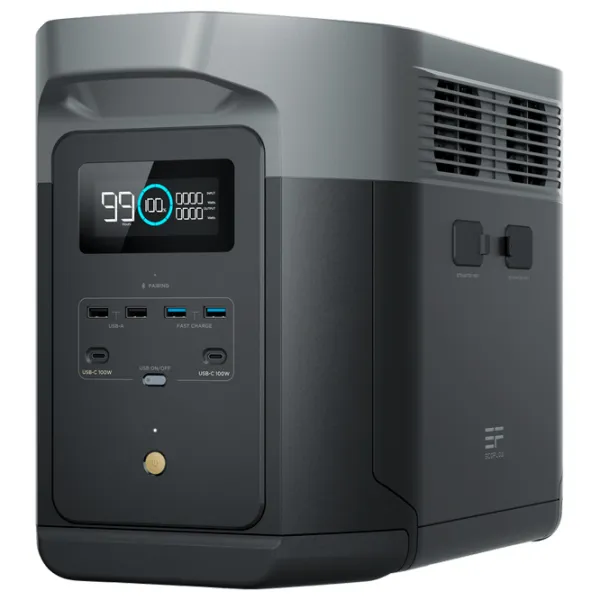 Centrală electrică portabilă EcoFlow Delta 2 LiFePO4 2048 Wh / Black photo 4