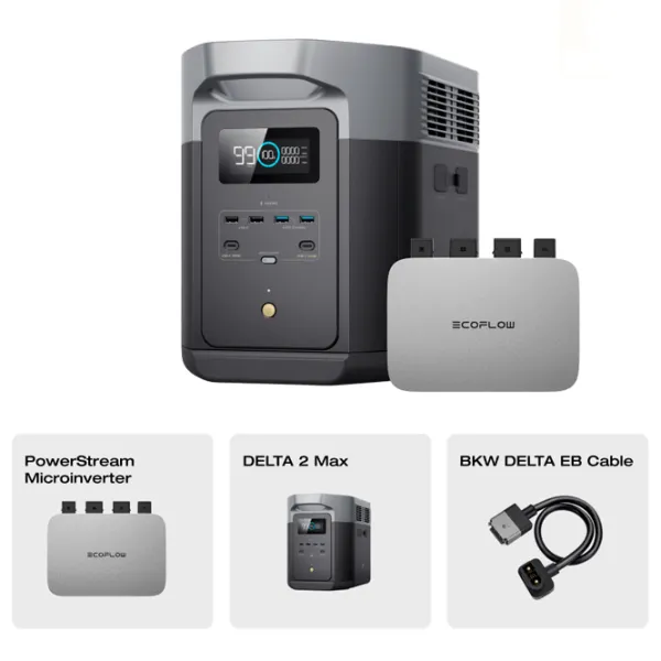 Centrală electrică portabilă EcoFlow Delta 2 LiFePO4 2048 Wh / Black photo 8