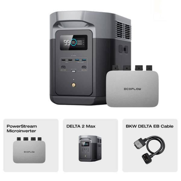 Centrală electrică portabilă EcoFlow Delta 2 LiFePO4 2048 Wh / Black photo 8