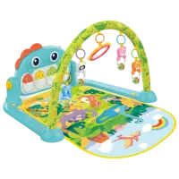 Covoraş pentru joc Huanger Dino (HE0643) 0+/ Dreptunghiular/ Green