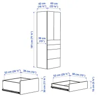 Dulap Ikea Smastad/Platsa DSP / White photo 2