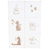 Шкаф для детеи Tempo Kondela Dinos  Металл / White