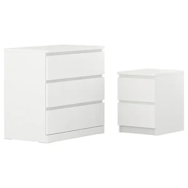 Set pentru dormitor Ikea Malm 2 PAL / White photo 1
