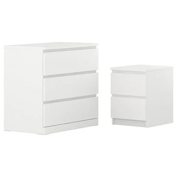 Set pentru dormitor Ikea Malm 2 PAL / White photo 1