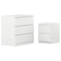 Спальный гарнитур Ikea Malm 2 ЛДСП / White