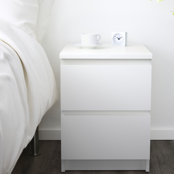 Set pentru dormitor Ikea Malm 2 PAL / White photo 3