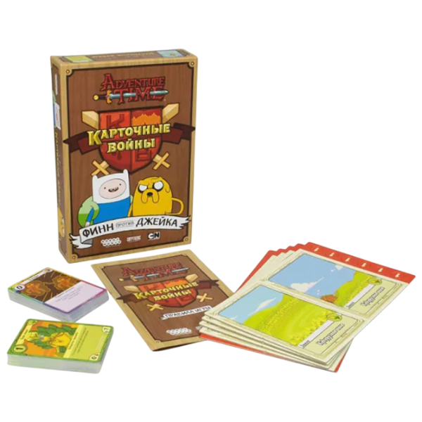 Настольная игра Hobby World Book Warriors: Finn vs Jake 10+/ Игральные карты photo 2
