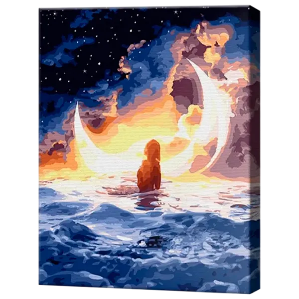 Pictură pe numere Art Gallery Femeia și luna GX41804 50 x 40 cm / Verticală photo 1 Pictură pe numere Art Gallery Femeia și luna GX41804 50 x 40 cm / Verticală photo 1