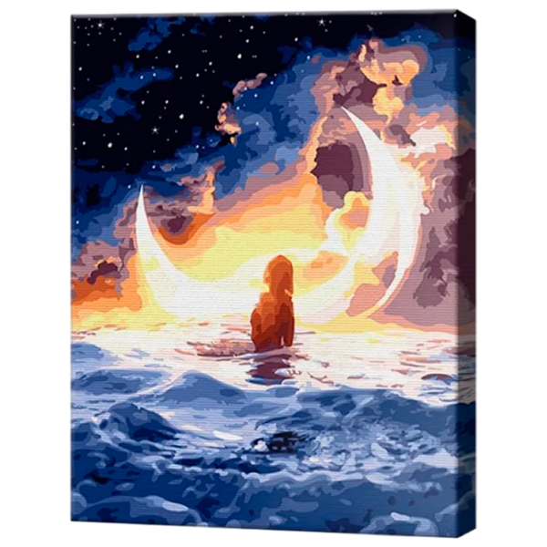 Pictură pe numere Art Gallery Femeia și luna GX41804 50 x 40 cm / Verticală photo 1 Pictură pe numere Art Gallery Femeia și luna GX41804 50 x 40 cm / Verticală photo 1