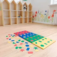 Covoraş pentru joc ROMANA Găsiți Figura () 1+/ Dreptunghiular/ Multicolor photo 2