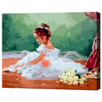 Картина по номерам Art Gallery Юная балерина GX8361 50 x 40 см / Горизонтальная