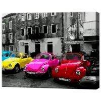 Pictură pe numere Art Gallery Mașinuțe multicolore GX44479 50 x 40 cm / Orizontală