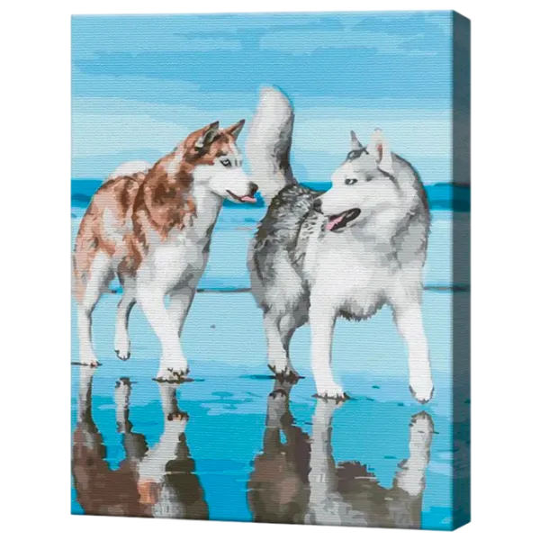 Картина по номерам Art Gallery Хаски на побережье GX38863 50 x 40 см / Вертикальная photo 1 Картина по номерам Art Gallery Хаски на побережье GX38863 50 x 40 см / Вертикальная photo 1