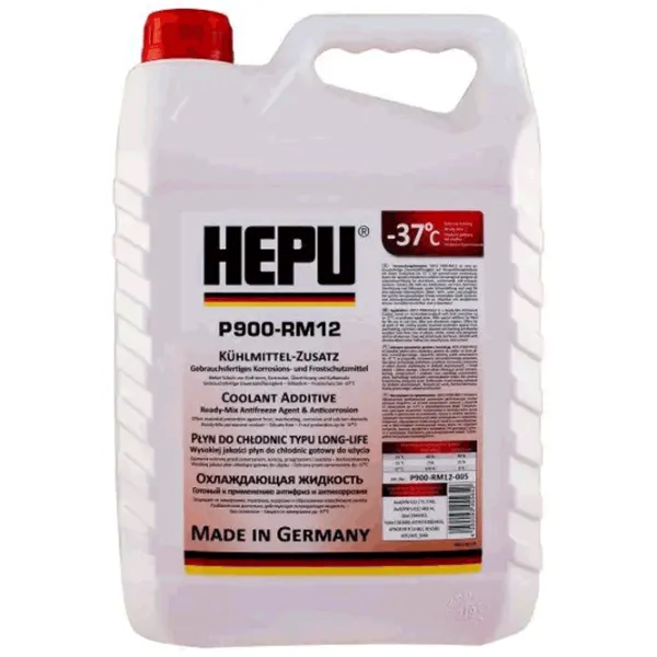Антифриз HEPU P900-RM-G12 5л Красный photo 1