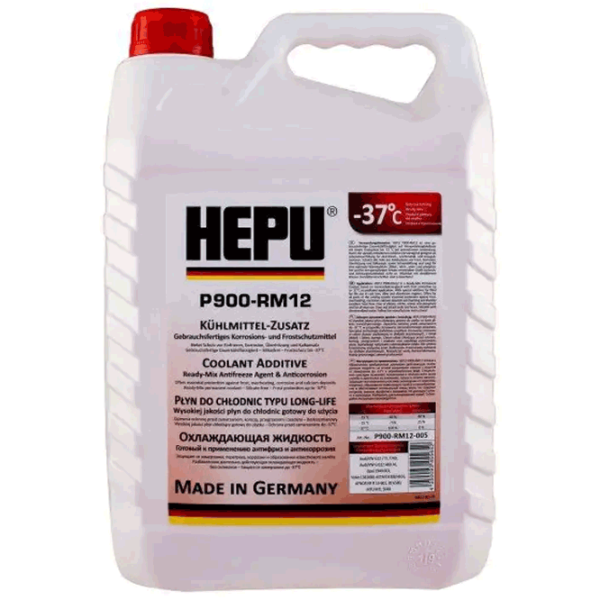 Антифриз HEPU P900-RM-G12 5л Красный photo 1