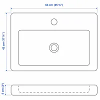 Dulap cu lavoar Ikea Enhet/Tvallen/Enset Oțel / White photo 8