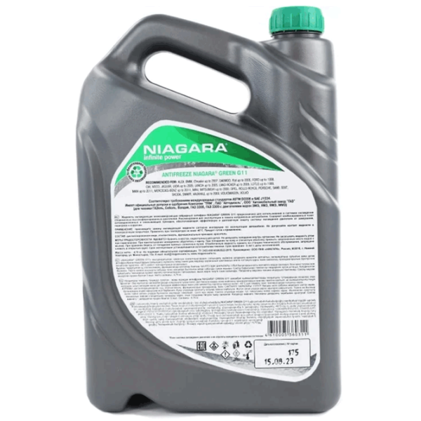 Антифриз Niagara NI-G11 10л Зеленый photo 3
