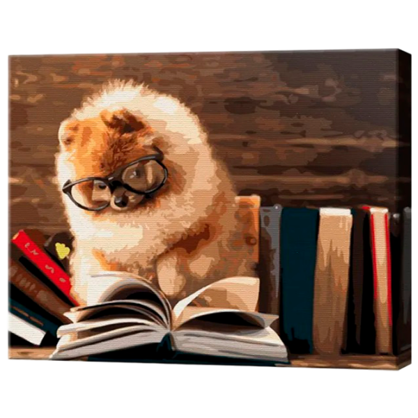 Картина по номерам Art Gallery Ученый пес GX39191 50 x 40 см / Горизонтальная photo 1
