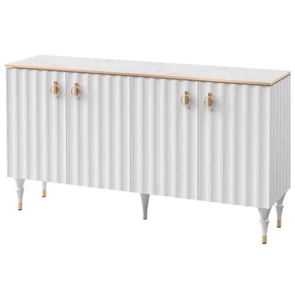 Comodă Neman Lorenso 85.6 x 155.8 x 40.1 / MDF / Alb photo 1