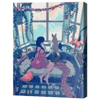 Pictură pe numere Art Gallery Ziua confortabilă acasă GX44550 50 x 40 cm / Verticală