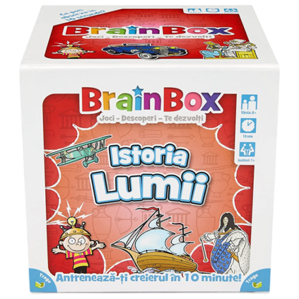 Joc de masă Asmodee Brainbox World History 5+/ Joc de logică photo 1