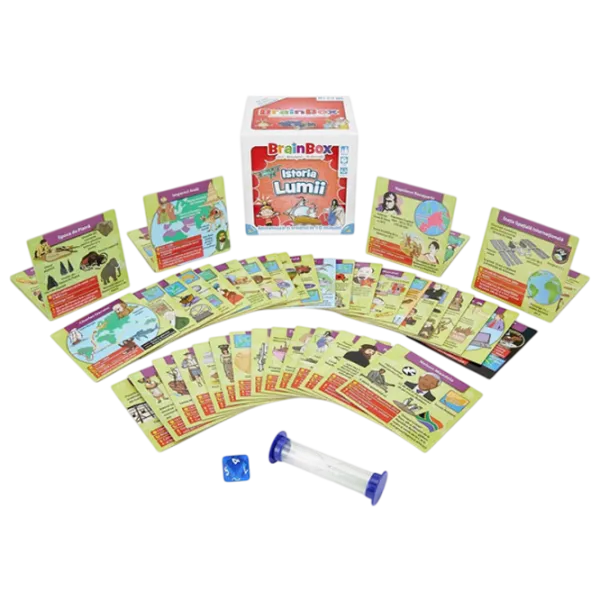 Joc de masă Asmodee Brainbox World History 5+/ Joc de logică photo 2
