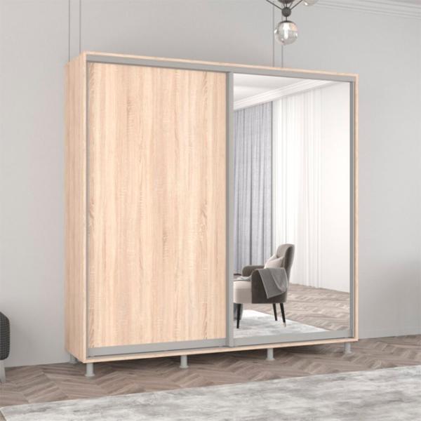 Dulap Mobildor-Lux ARON S 190 x 60 x 210 / PAL / Stejar Sonoma photo 2