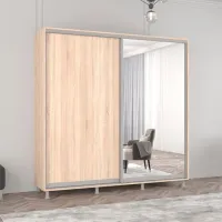 Dulap Mobildor-Lux ARON S 190 x 60 x 210 / PAL / Stejar Sonoma photo 2