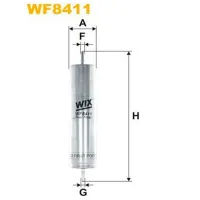 Топливный фильтр Wix Filters WX-WF8411 8 мм photo 2
