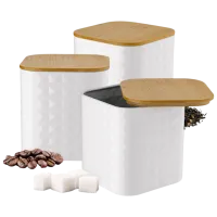 Container Tadar Geometric  1.3l / Metal / White