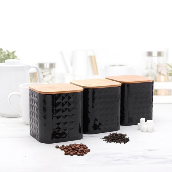Container Tadar Geometric  1.3l / Metal / Black photo 2