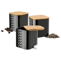 Контейнер Tadar Geometric 1.3л / Металл / Черный photo 5