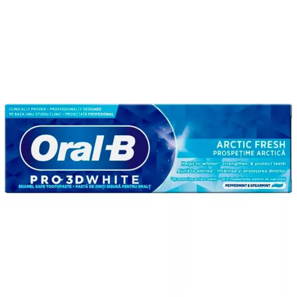 Зубная паста Oral-B 3D White Arctic Fresh 75 г photo 1 Зубная паста Oral-B 3D White Arctic Fresh 75 г photo 1