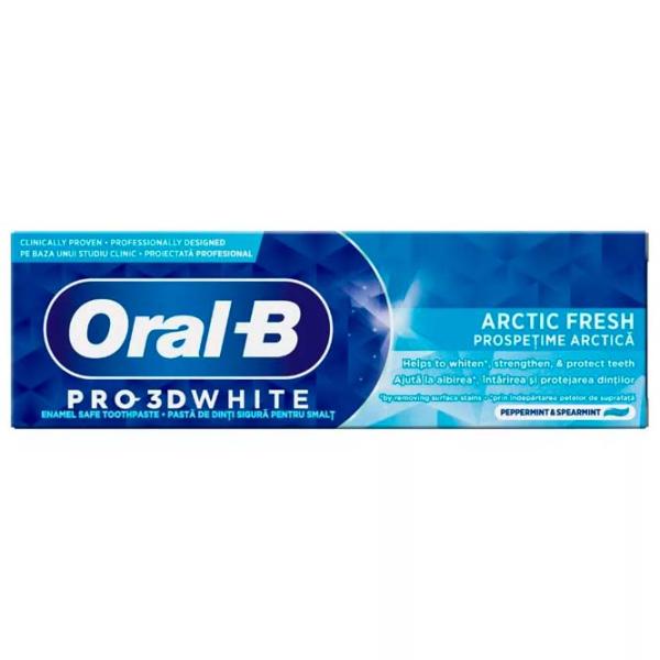 Зубная паста Oral-B 3D White Arctic Fresh 75 г photo 1 Зубная паста Oral-B 3D White Arctic Fresh 75 г photo 1