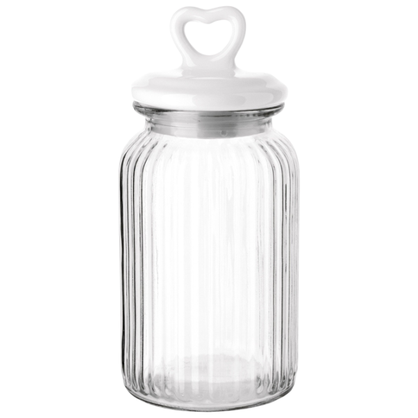 Rezervor de stocare Tadar Heart 1.3l / Sticlă / Transparent photo 1