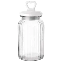 Rezervor de stocare Tadar Heart 1.3l / Sticlă / Transparent