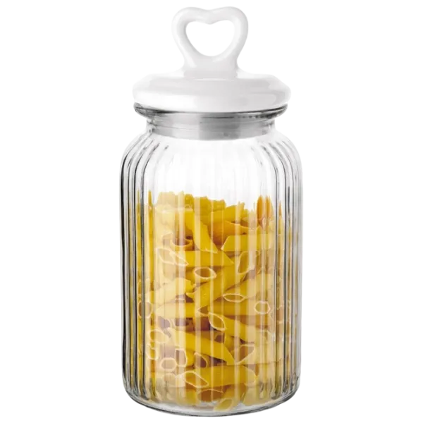 Rezervor de stocare Tadar Heart 1.3l / Sticlă / Transparent photo 3