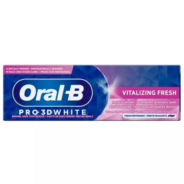 Pastă de dinţi Oral-B 3D White Vitalizing Fresh 75 g photo 1